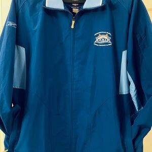 NFL - Reebok Men's Blue Front Zipper Windbreaker - Size XL